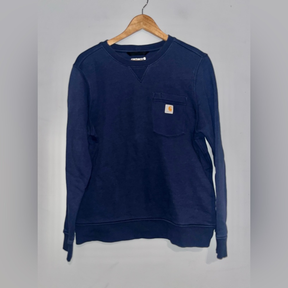 Carhartt Navy Relaxed Fit Sweatshirt sz L